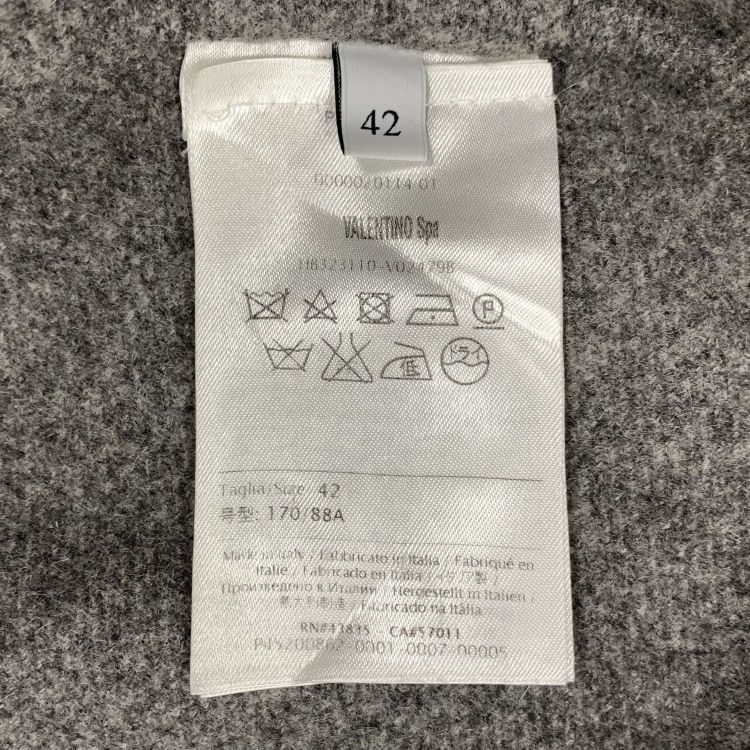 Valentino Valentino Gray Wool Blend Cape Size 42 Size M / US 6-8 / IT 42-44 - 4 Thumbnail