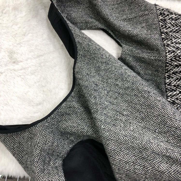RED Valentino Red Valentino Gray Wool Blend Mini Dress Size 40 Size S / US 4 / IT 40 - 9 Thumbnail
