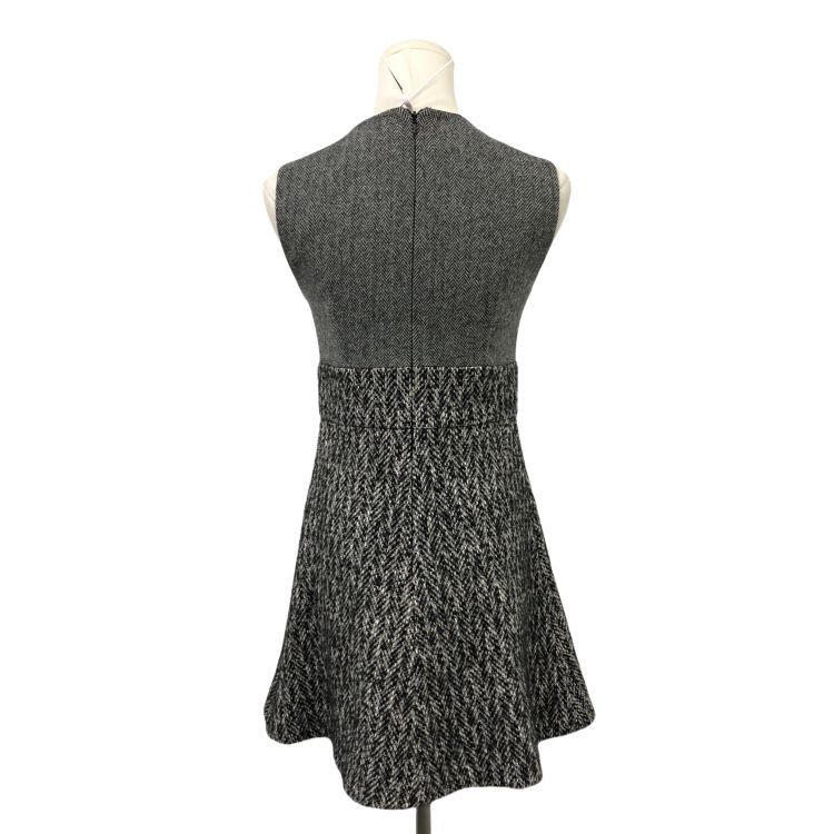 RED Valentino Red Valentino Gray Wool Blend Mini Dress Size 40 Size S / US 4 / IT 40 - 2 Thumbnail