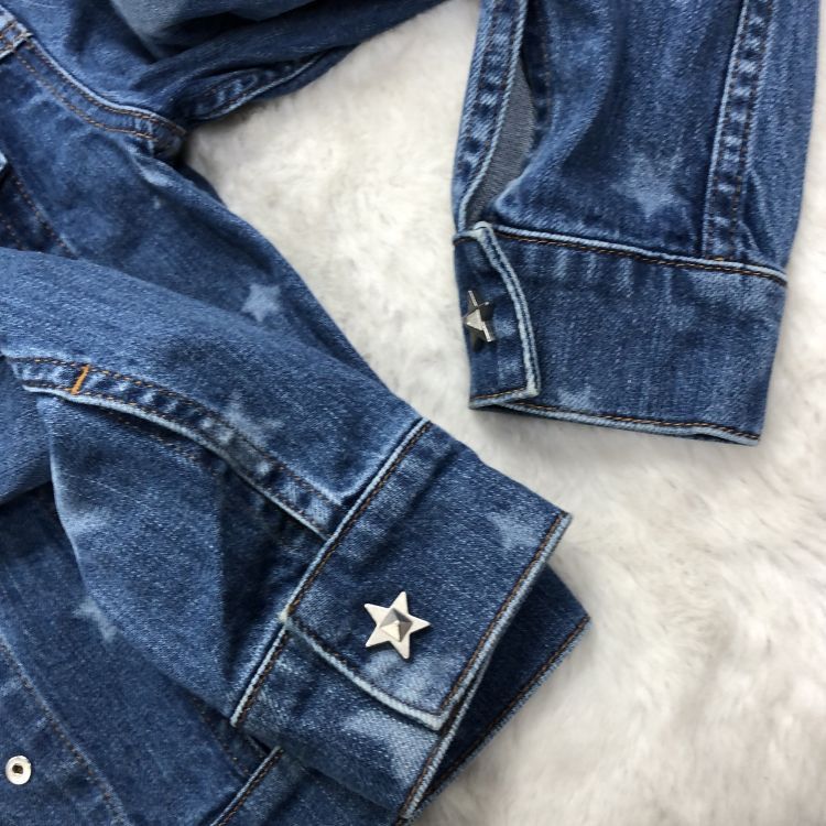 Valentino Valentino Star Print Denim Jacket Size 38 Size XS / US 0-2 / IT 36-38 - 8 Thumbnail