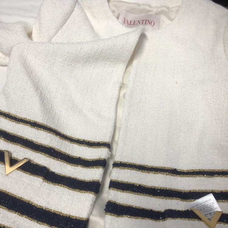 Valentino Valentino Striped Tweed Jacket Size 40 Size S / US 4 / IT 40 - 5 Thumbnail
