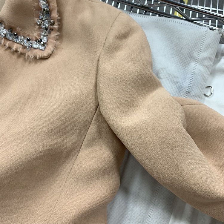 Miu Miu Miu Miu Rhinestone Collar Ruffle Cuff Jacket Size 36 Size XS / US 0-2 / IT 36-38 - 7 Thumbnail
