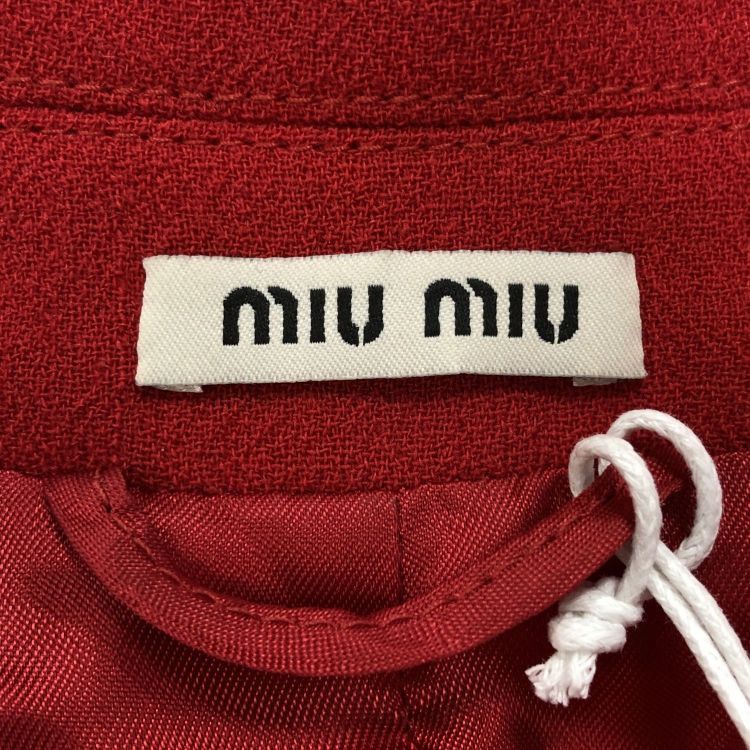Miu Miu Miu Miu Red Double Breasted Coat Size 38 Size XS / US 0-2 / IT 36-38 - 3 Thumbnail