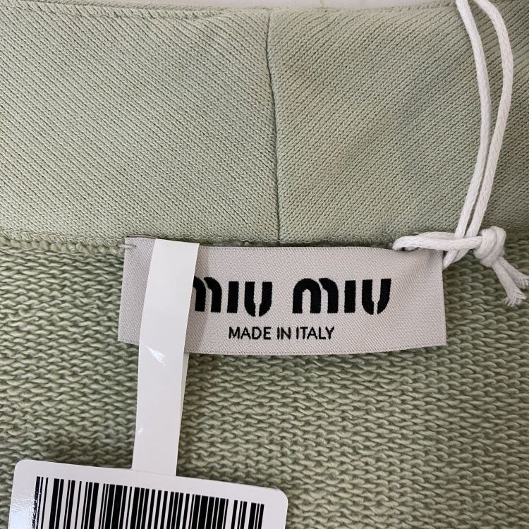 Miu Miu Miu Miu Logo Patch Cotton Cardigan Size S Size S / US 4 / IT 40 - 3 Thumbnail
