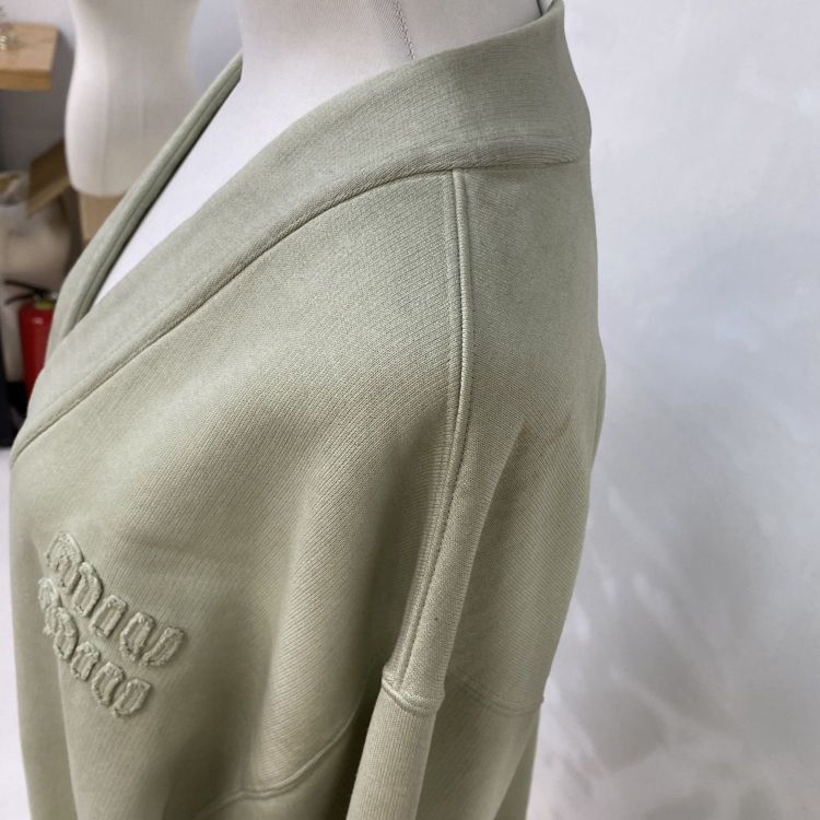 Miu Miu Miu Miu Logo Patch Cotton Cardigan Size S Size S / US 4 / IT 40 - 9 Thumbnail