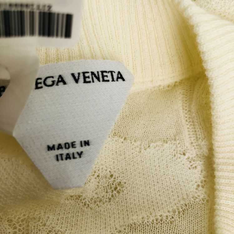 Bottega Veneta Bottega Veneta Textured Knit Polo Size M Size US M / EU 48-50 / 2 - 3 Thumbnail