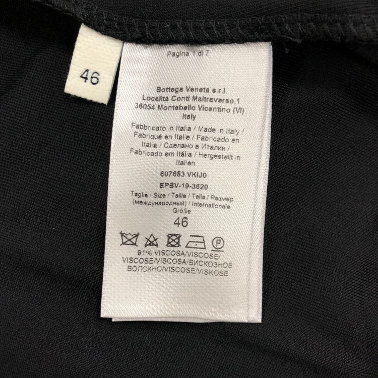 Bottega Veneta Bottega Veneta Black Viscose Long Sleeve Top Size 46 Size L / US 10 / IT 46 - 3 Thumbnail