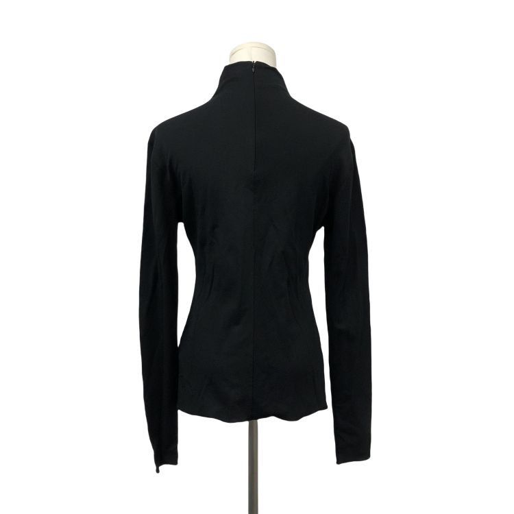 Bottega Veneta Bottega Veneta Black Viscose Long Sleeve Top Size 46 Size L / US 10 / IT 46 - 2 Thumbnail