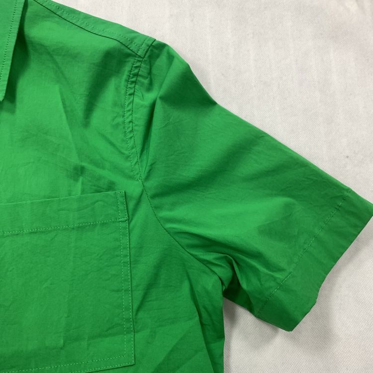 Bottega Veneta Bottega Veneta Green Cotton Button Up Shirt Size 38 Size XS / US 0-2 / IT 36-38 - 7 Thumbnail