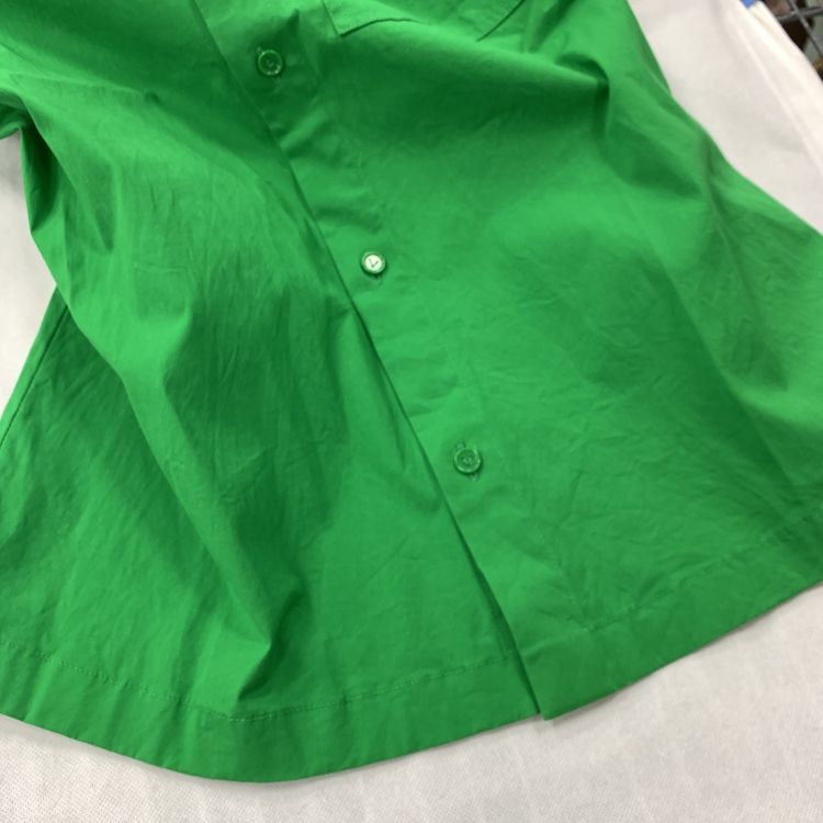 Bottega Veneta Bottega Veneta Green Cotton Button Up Shirt Size 38 Size XS / US 0-2 / IT 36-38 - 9 Thumbnail