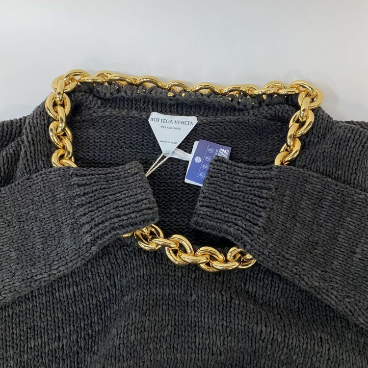 Bottega Veneta Bottega Veneta Gold Chain Knit Sweater Size XS Size XS / US 0-2 / IT 36-38 - 9 Thumbnail