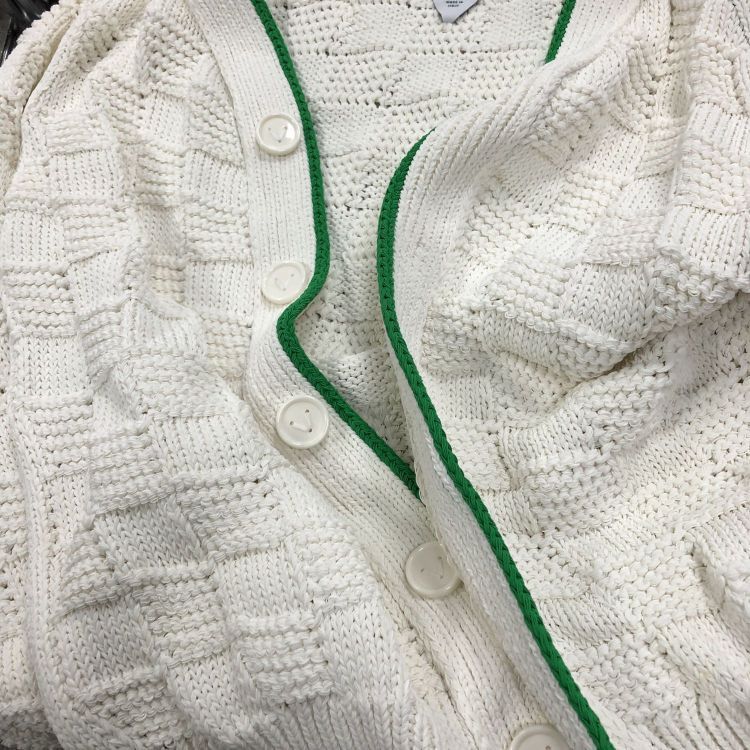 Bottega Veneta Bottega Veneta Check Knit Cardigan Size S Size S / US 4 / IT 40 - 6 Thumbnail