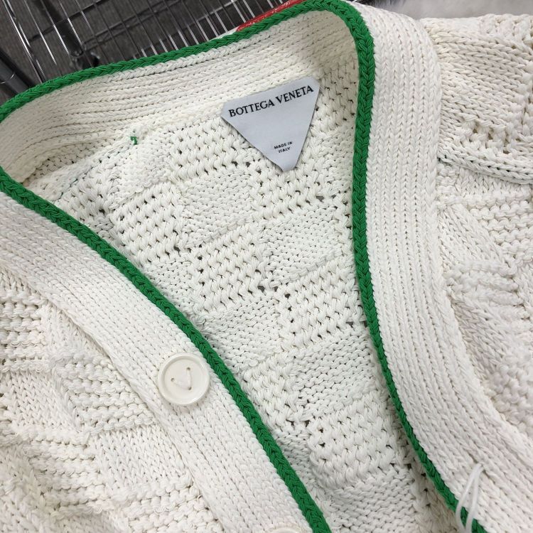 Bottega Veneta Bottega Veneta Check Knit Cardigan Size S Size S / US 4 / IT 40 - 5 Thumbnail