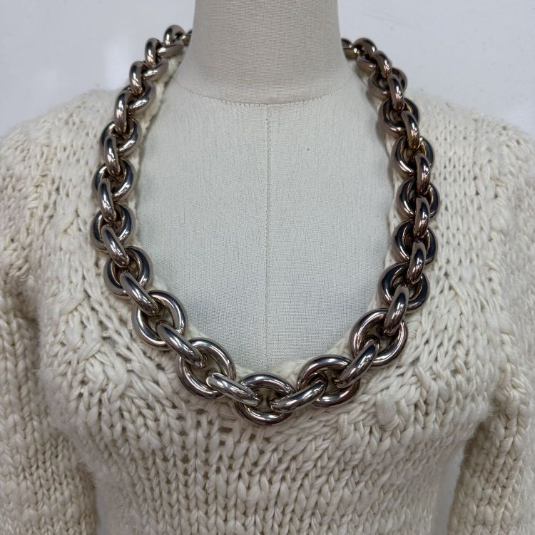 Bottega Veneta Bottega Veneta Chain Detail Knit Midi Dress Size S Size S / US 4 / IT 40 - 5 Thumbnail