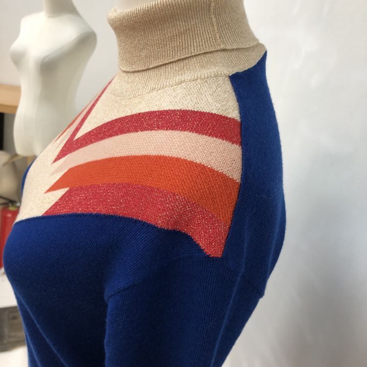 Bottega Veneta Bottega Veneta Chevron Turtleneck Sweater Size 40 Size S / US 4 / IT 40 - 6 Thumbnail