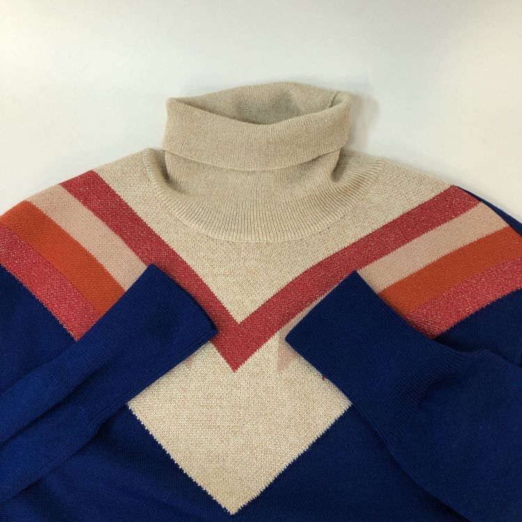 Bottega Veneta Bottega Veneta Chevron Turtleneck Sweater Size 40 Size S / US 4 / IT 40 - 8 Thumbnail