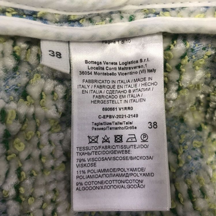 Bottega Veneta Bottega Veneta Multi-Color Textured Coat Size 38 Size XS / US 0-2 / IT 36-38 - 4 Thumbnail