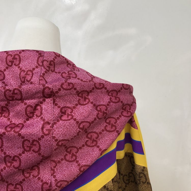 Gucci Gucci GG Monogram Colorblock Zip Hoodie Jacket Size S Size US S / EU 44-46 / 1 - 9 Thumbnail