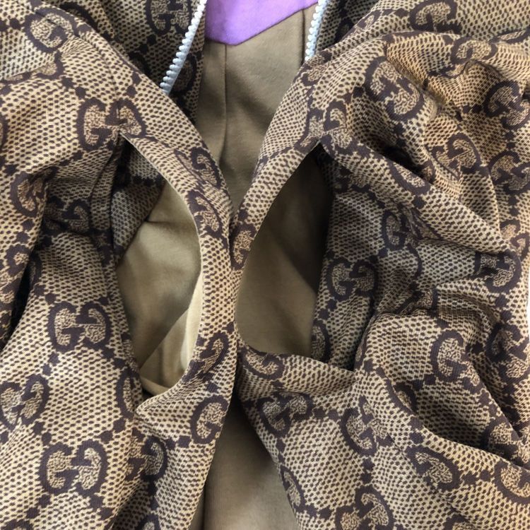Gucci Gucci GG Monogram Colorblock Zip Hoodie Jacket Size S Size US S / EU 44-46 / 1 - 12 Thumbnail
