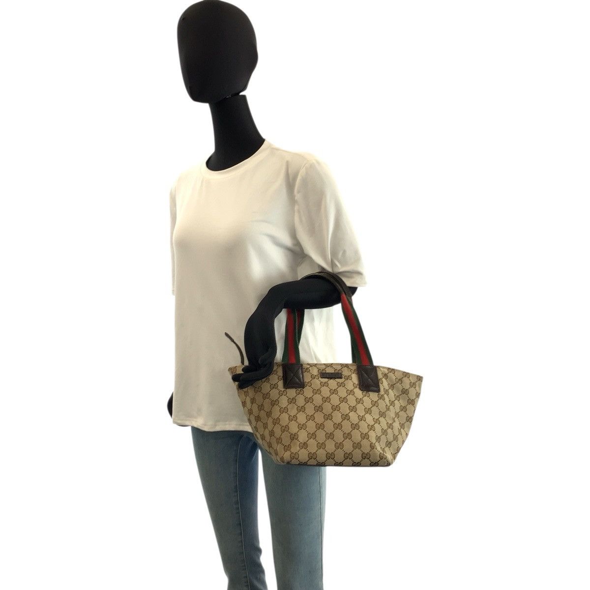 Gucci Gucci Gucci GG Canvas Tote Bag Textile Tote Bag 131228 DUTY FREE for USA Size ONE SIZE - 6 Thumbnail