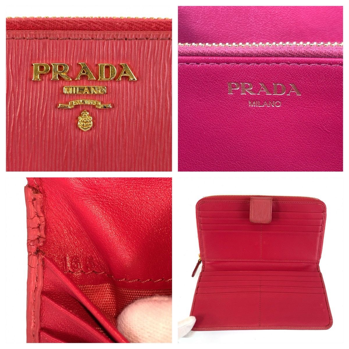 Prada Prada Prada Saffiano Leather Long Wallet Leather Long Wallet DUTY FREE for USA Size ONE SIZE - 3 Thumbnail