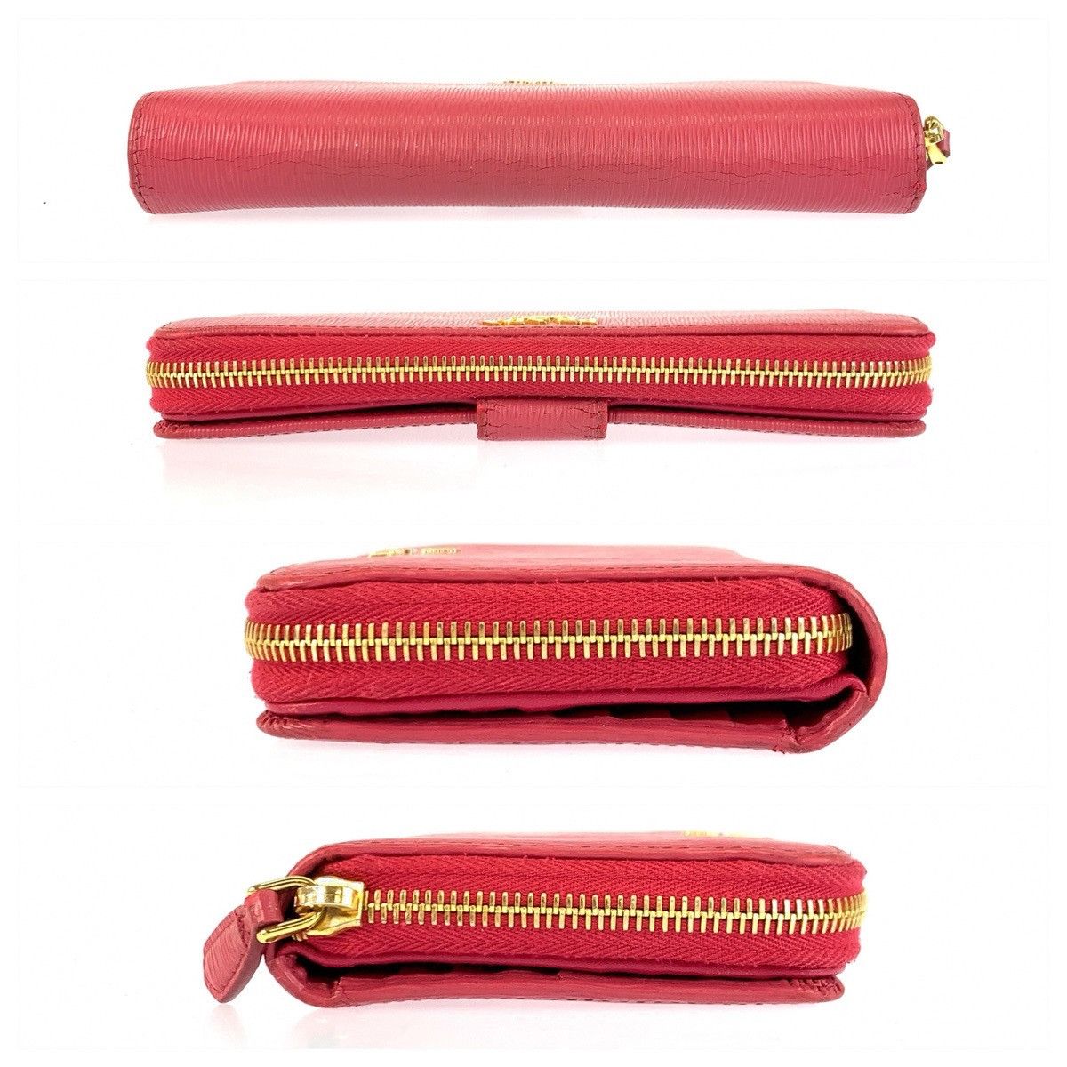 Prada Prada Prada Saffiano Leather Long Wallet Leather Long Wallet DUTY FREE for USA Size ONE SIZE - 10 Thumbnail