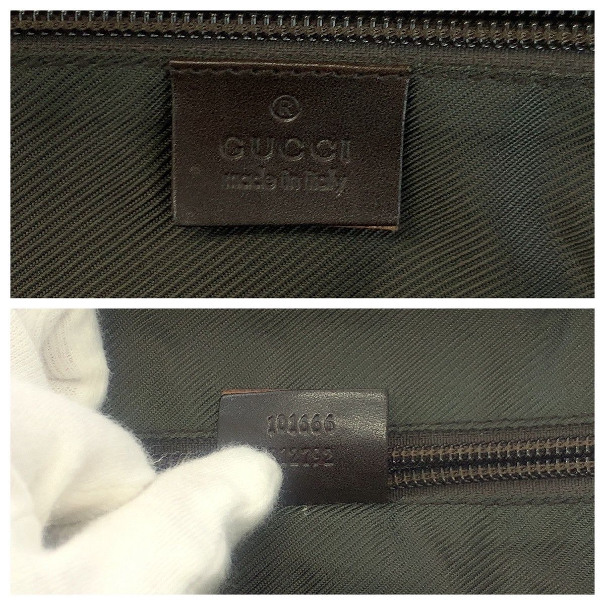 Gucci Gucci Gucci GG Supreme Canvas Leather Briefcase Textile Business Bag 101666 DUTY FREE for USA Size ONE SIZE - 4 Thumbnail