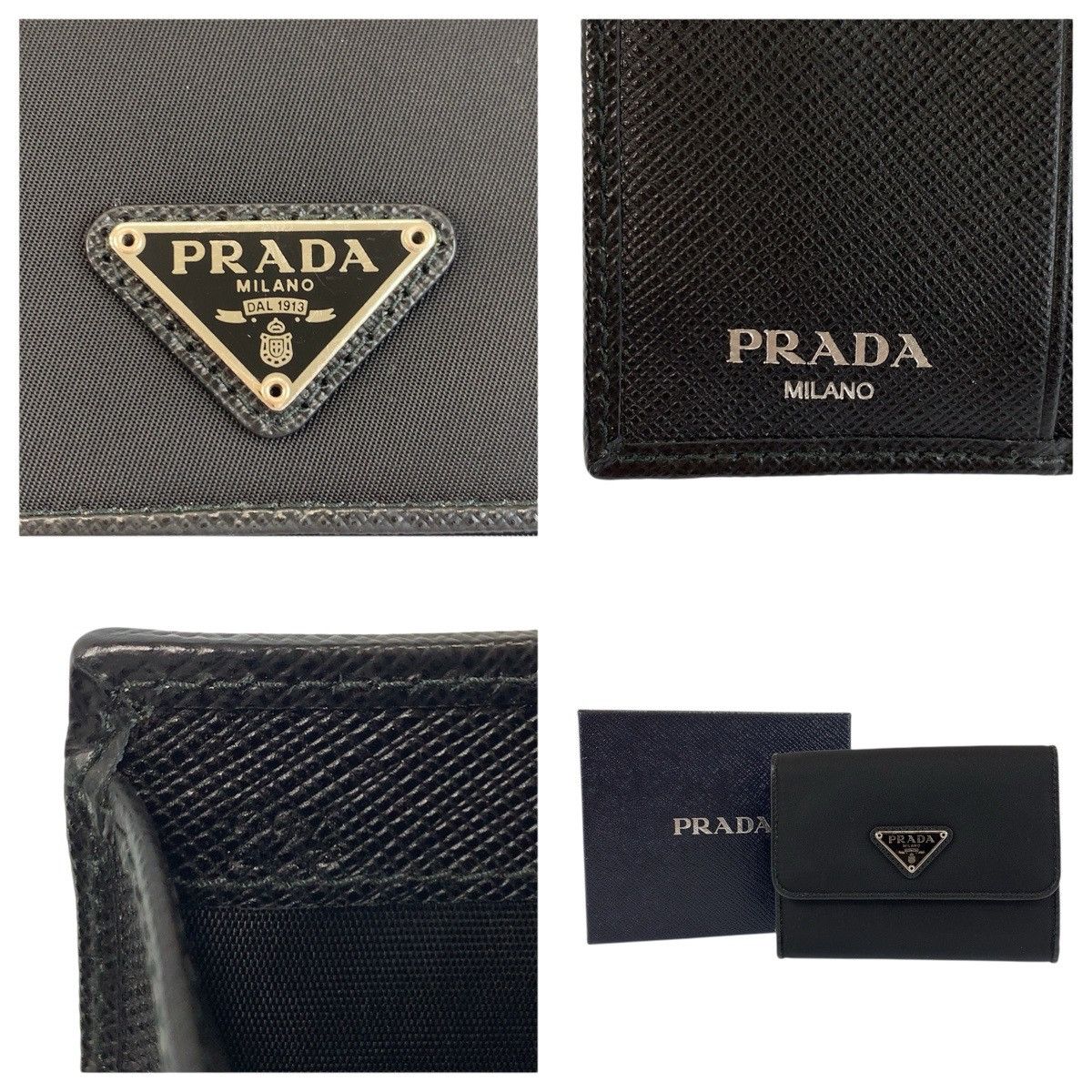 Prada Prada Prada Tessuto Nylon Wallet Textile Short Wallet DUTY FREE for USA Size ONE SIZE - 3 Thumbnail