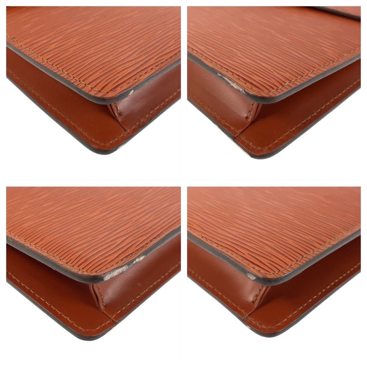 Louis Vuitton Louis Vuitton Louis Vuitton Montaigne 27 Epi Clutch Bag Leather Clutch Bag M52653 DUTY FREE for USA Size ONE SIZE - 4 Thumbnail