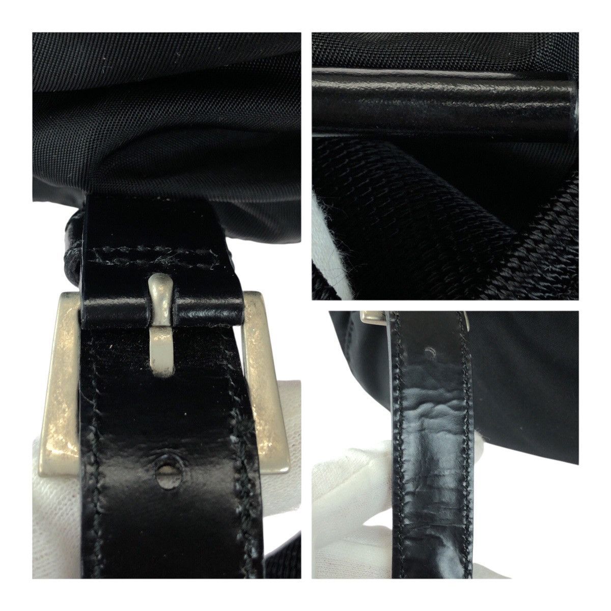 Prada Prada Prada Tessuto Nylon Backpack Textile Backpack B1197F DUTY FREE for USA Size ONE SIZE - 6 Thumbnail