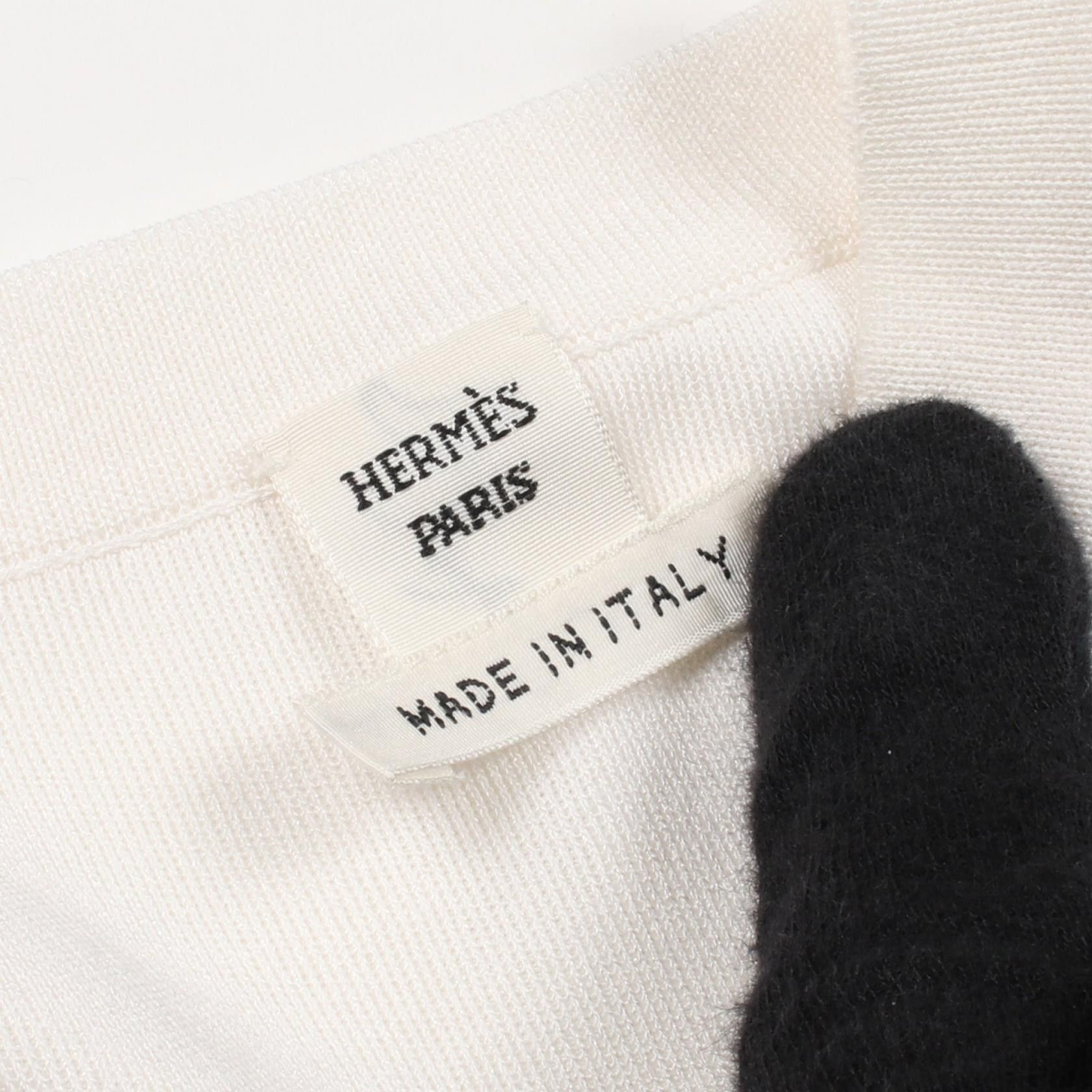 Hermes Hermes Hermes Twillene BRIDES de GALA par Cotton Silk Knit Top Textile Tops DUTY FREE for USA Size ONE SIZE - 3 Thumbnail