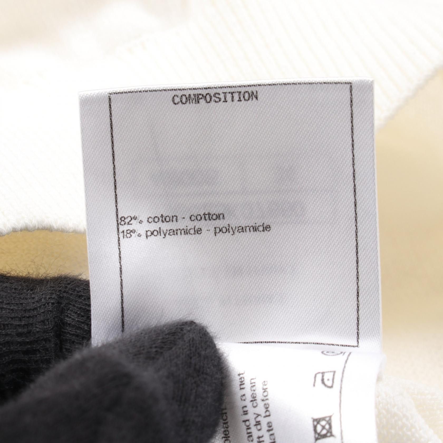 Chanel Chanel Chanel Coco Mark Cotton Knit Top Textile Tops P58525K07650 DUTY FREE for USA Size ONE SIZE - 5 Thumbnail