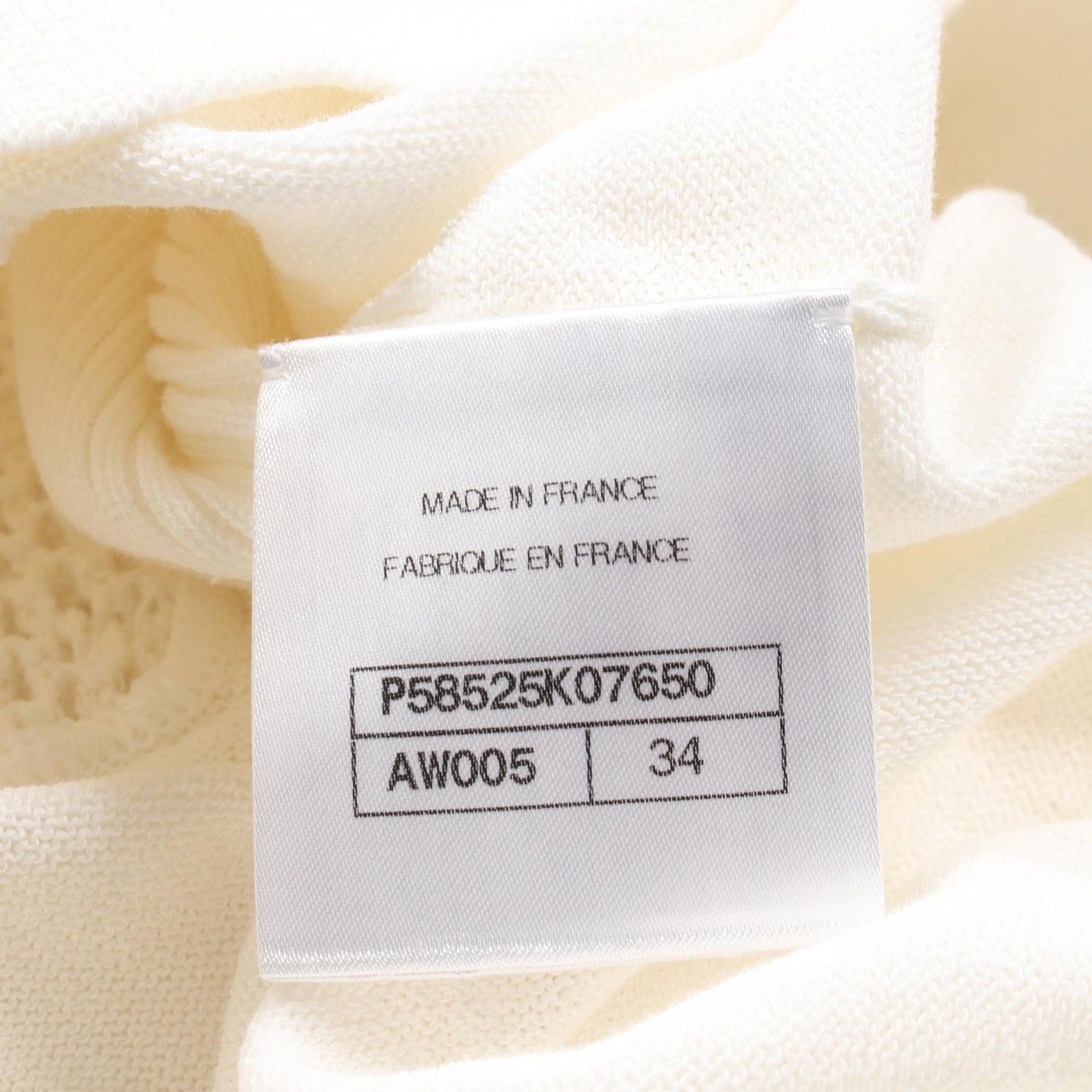 Chanel Chanel Chanel Coco Mark Cotton Knit Top Textile Tops P58525K07650 DUTY FREE for USA Size ONE SIZE - 4 Thumbnail