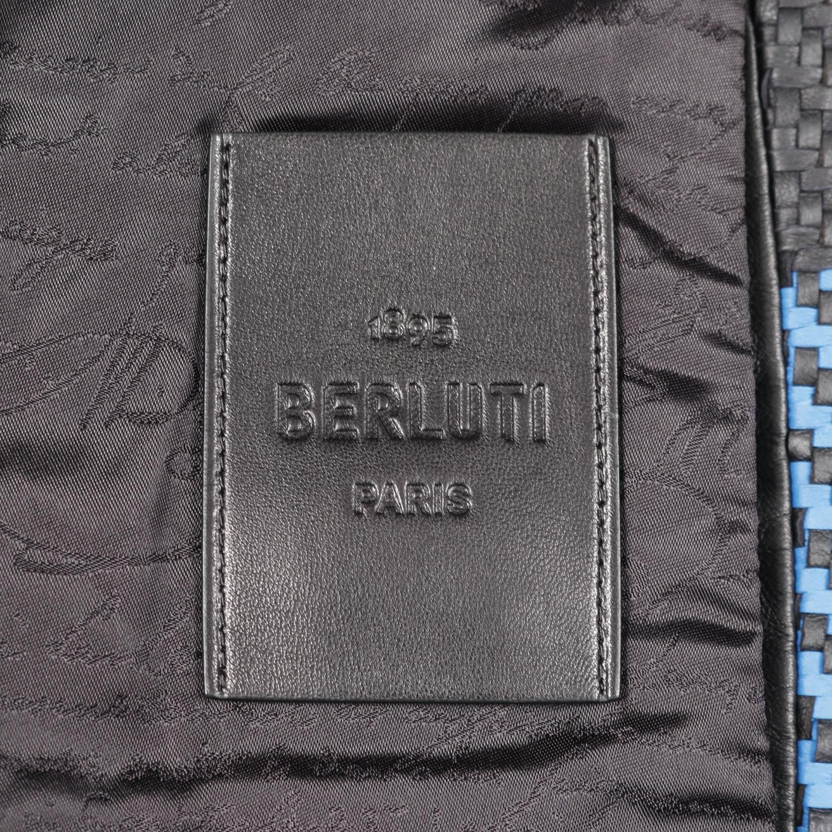 Berluti Berluti Berluti Woven Lambskin Jacket Leather Outerwear DUTY FREE for USA Size ONE SIZE - 3 Thumbnail