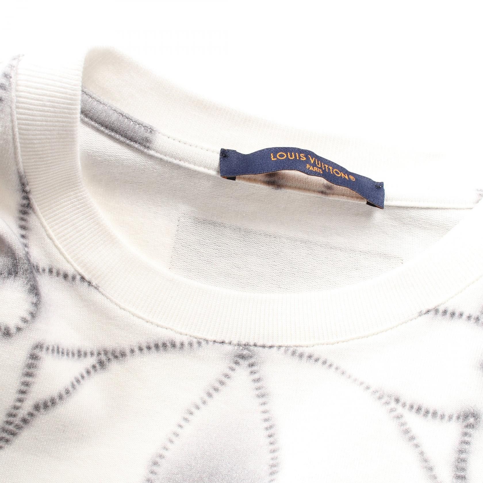 Louis Vuitton Louis Vuitton Louis Vuitton Monogram Shibori Printed Cotton Top Textile T-Shirts RM231NPLHOY89W DUTY FREE for USA Size ONE SIZE - 6 Thumbnail