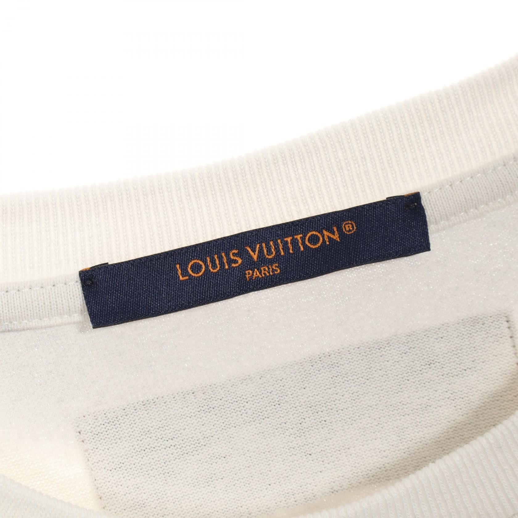 Louis Vuitton Louis Vuitton Louis Vuitton Monogram Shibori Printed Cotton Top Textile T-Shirts RM231NPLHOY89W DUTY FREE for USA Size ONE SIZE - 3 Thumbnail