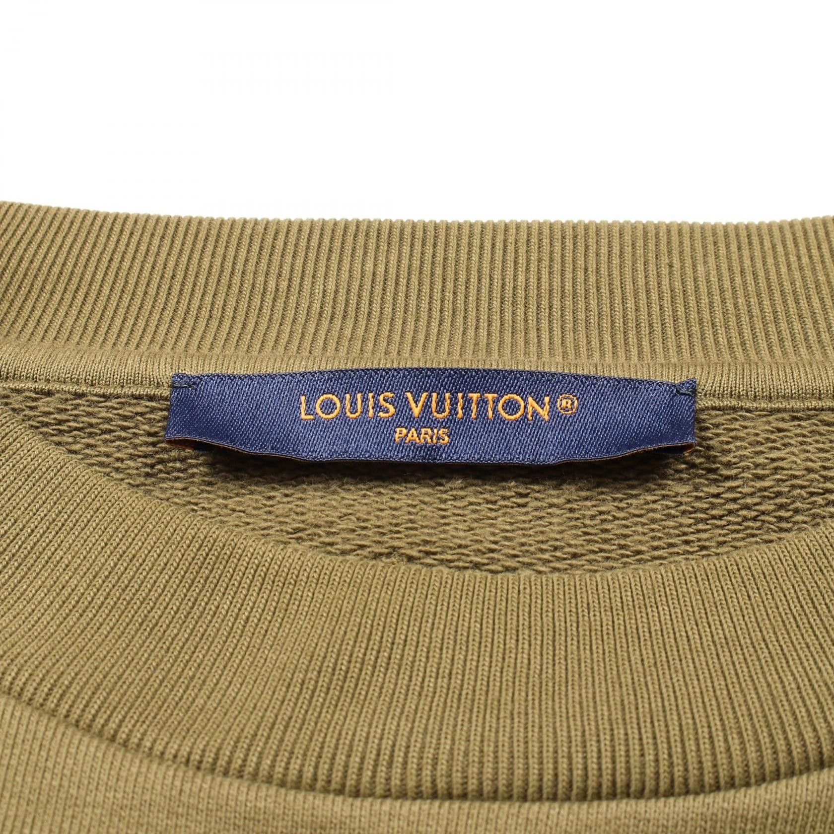 Louis Vuitton Louis Vuitton Louis Vuitton Cotton Signature Cotton Sweatshirt Textile Sweatshirts & Hoodies RM241FWCHQY88W DUTY FREE for USA Size ONE SIZE - 3 Thumbnail