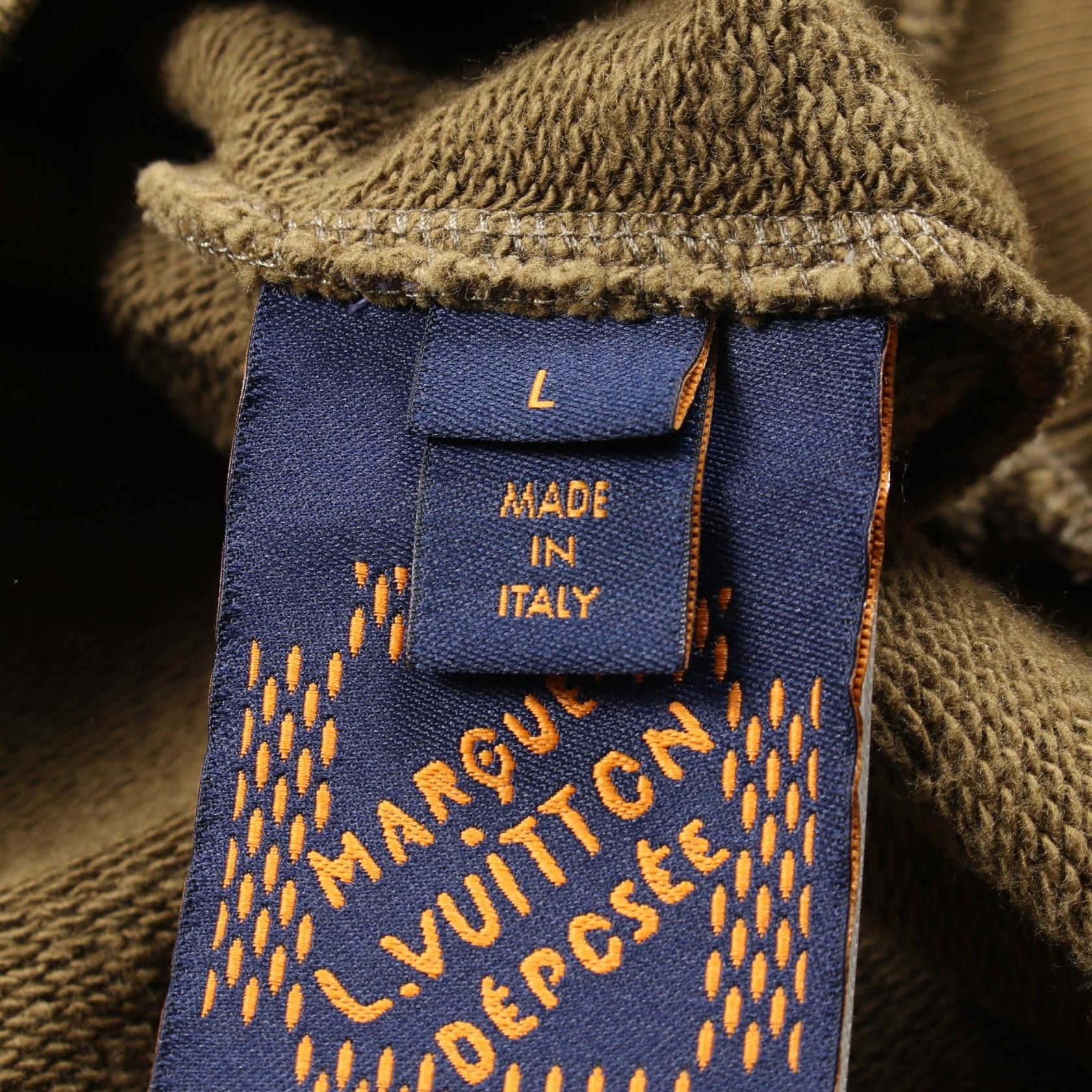Louis Vuitton Louis Vuitton Louis Vuitton Cotton Signature Cotton Sweatshirt Textile Sweatshirts & Hoodies RM241FWCHQY88W DUTY FREE for USA Size ONE SIZE - 4 Thumbnail