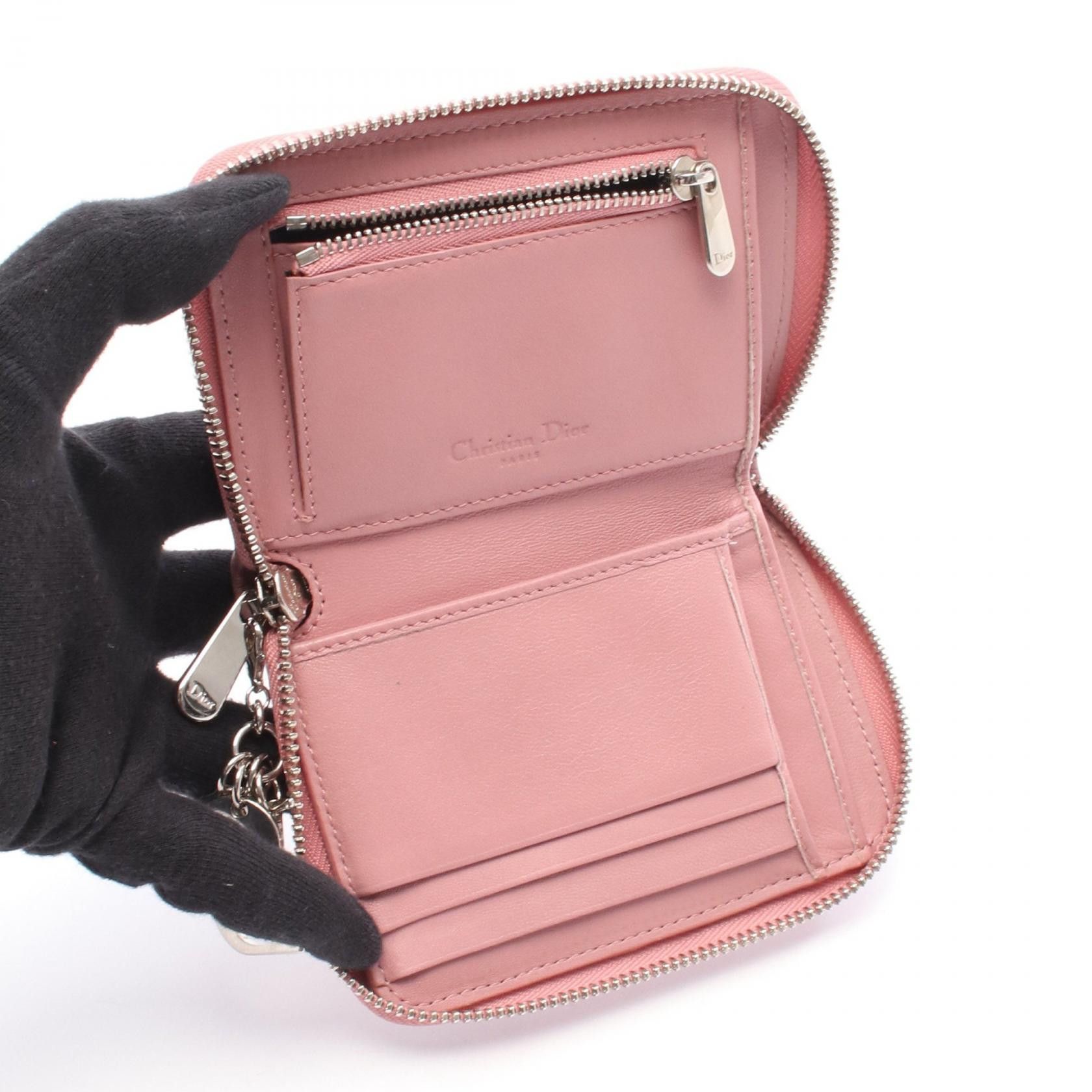 Dior Dior Dior Lady Dior Leather Wallet Leather Short Wallet DUTY FREE for USA Size ONE SIZE - 3 Thumbnail
