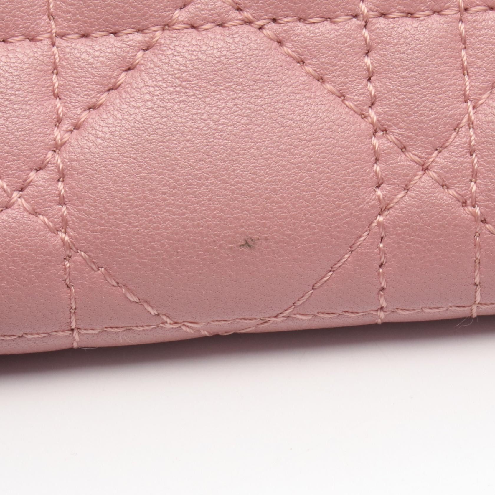 Dior Dior Dior Lady Dior Leather Wallet Leather Short Wallet DUTY FREE for USA Size ONE SIZE - 7 Thumbnail