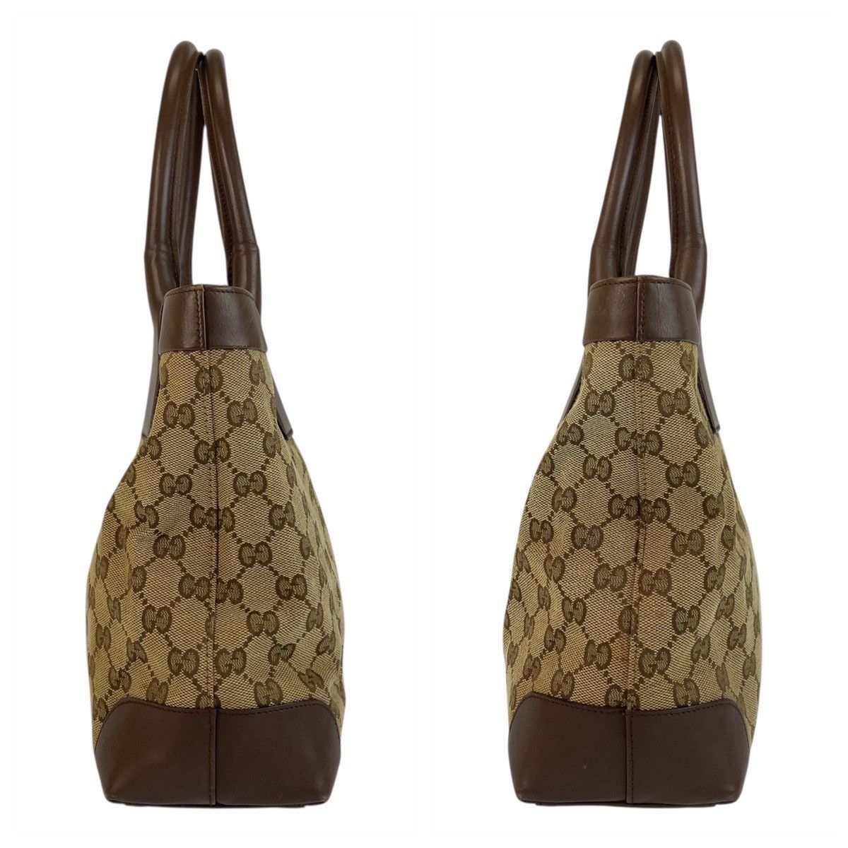 Gucci Gucci Gucci GG Canvas Leather Tote Bag Textile Tote Bag 002 1199 DUTY FREE for USA Size ONE SIZE - 8 Thumbnail