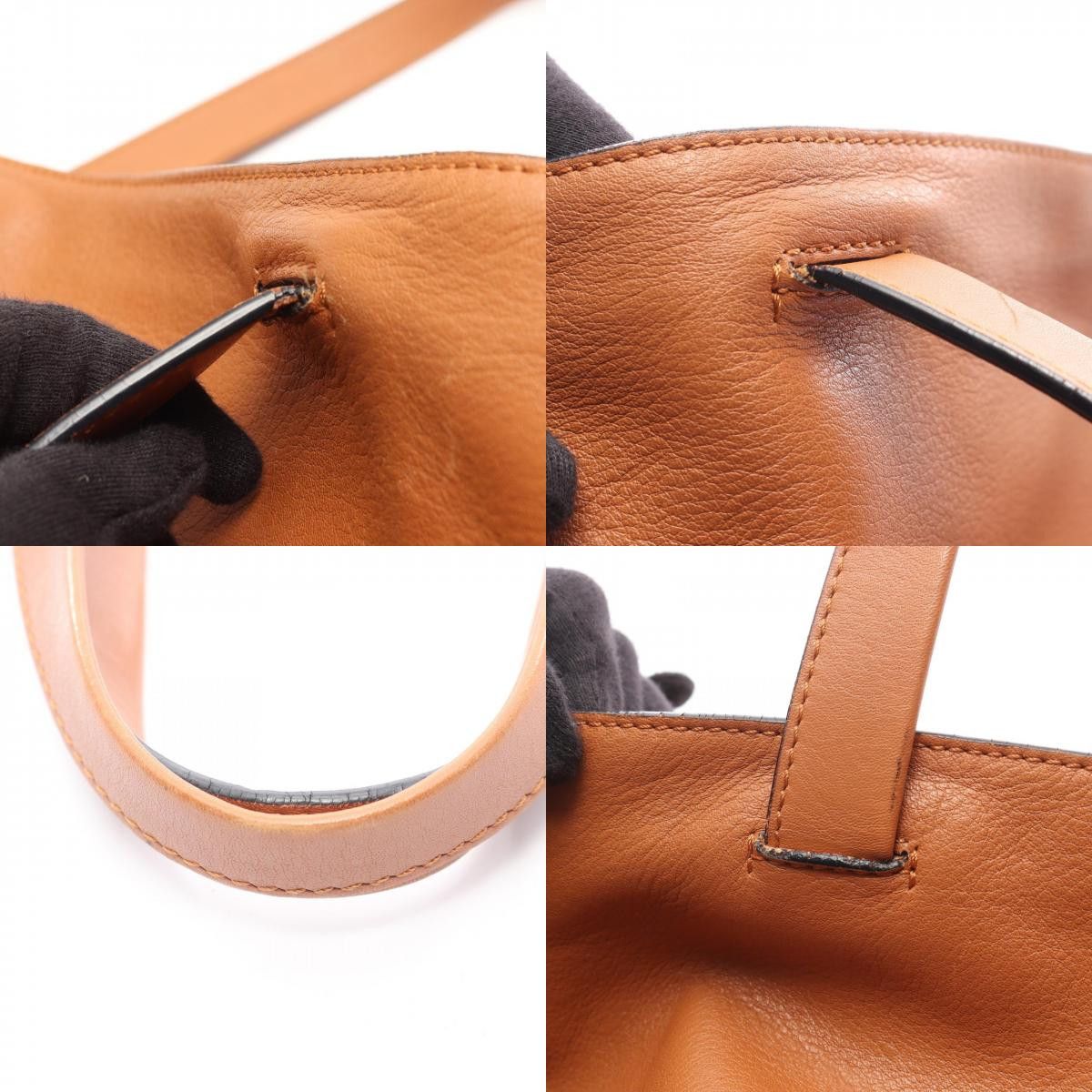 Loewe Loewe Loewe East West Shopper Small Leather Tote Bag Leather Tote Bag DUTY FREE for USA Size ONE SIZE - 9 Thumbnail