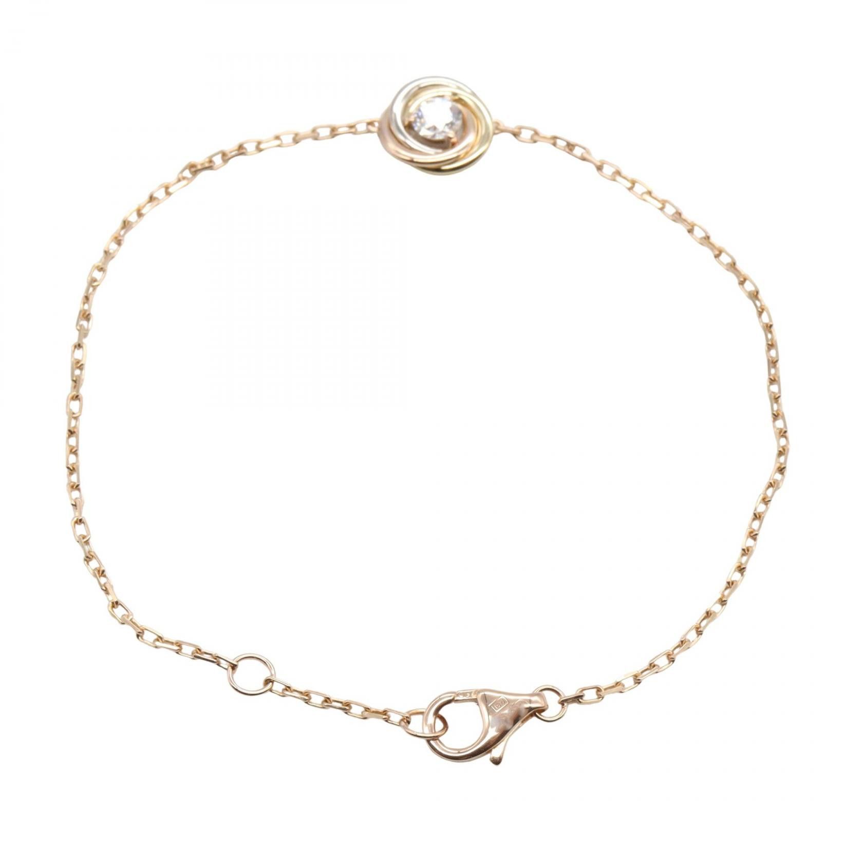 Cartier Cartier Cartier Trinity Au750 Diamond Bracelet Size 15.5 Precious Metal Bracelet B6068017 DUTY FREE for USA Size ONE SIZE - 2 Thumbnail