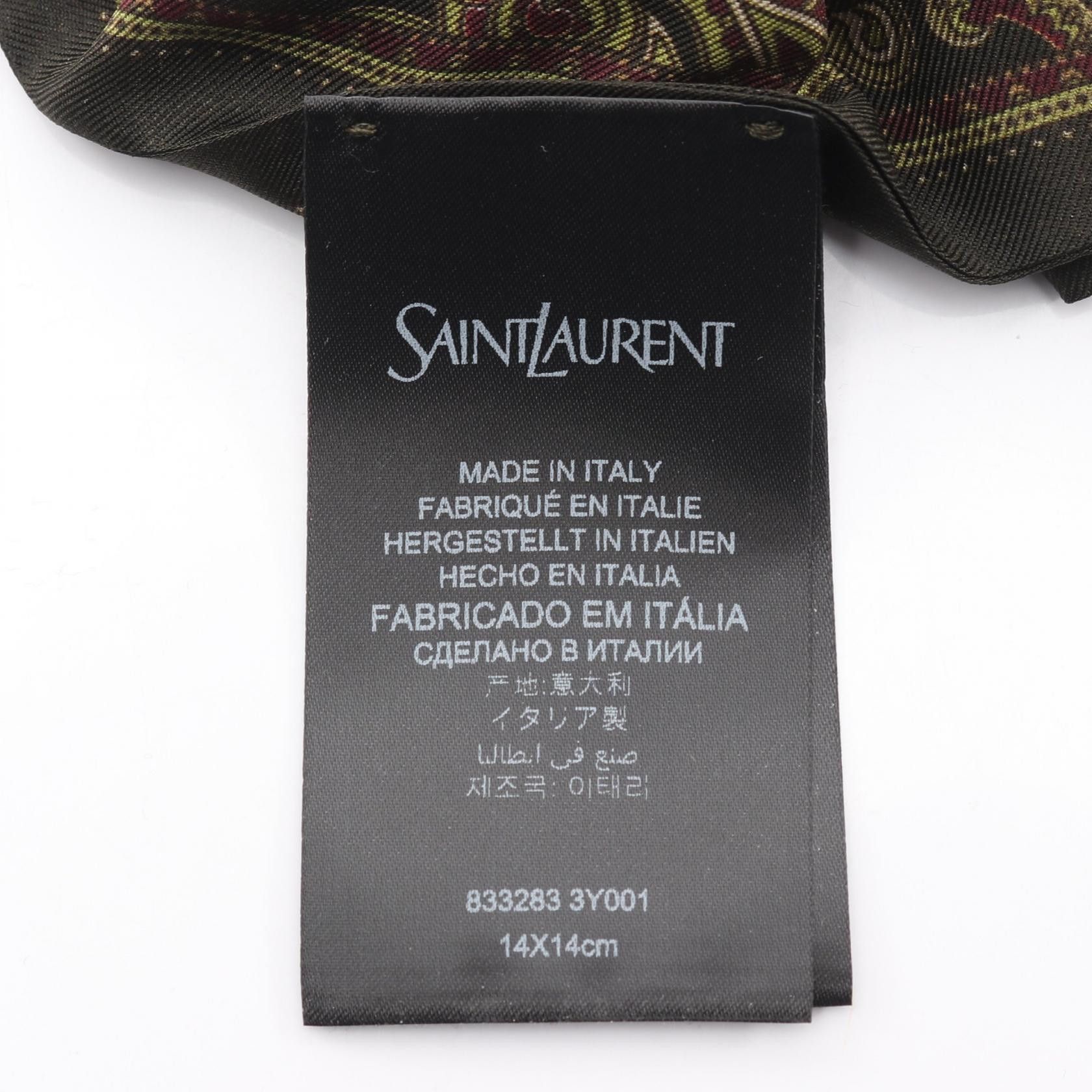 Yves Saint Laurent Yves Saint Laurent Saint Laurent Paris YSL Monogram Silk Scrunchie Textile Other 8332833Y0013388 DUTY FREE for USA Size ONE SIZE - 3 Thumbnail