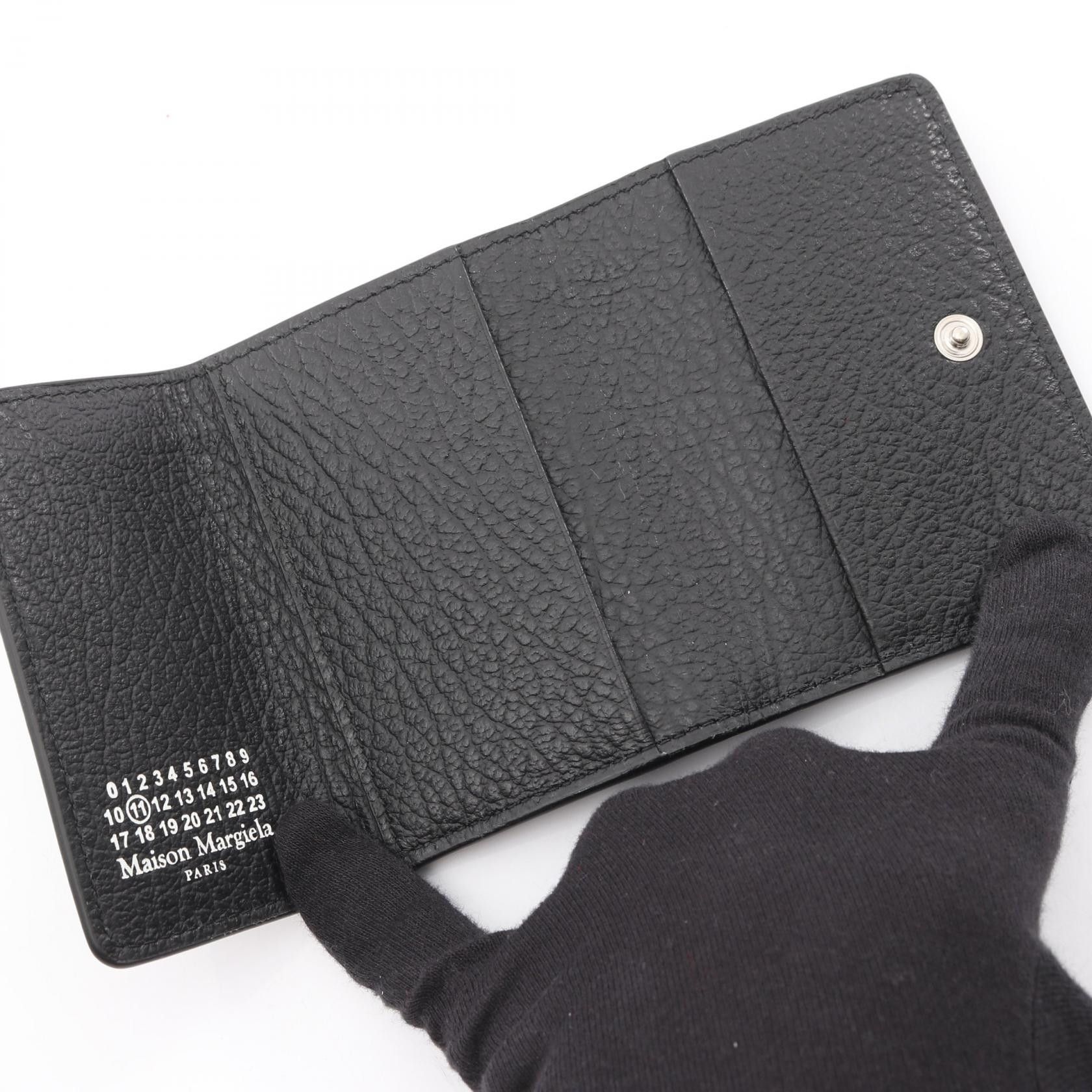 Maison Margiela Maison Margiela Maison Margiela Leather Trifold Wallet Leather Short Wallet S36UI0416P4455T8013 DUTY FREE for USA Size ONE SIZE - 3 Thumbnail