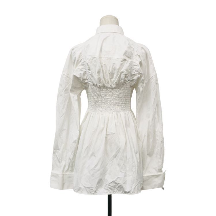 Alexander Wang Alexander Wang White Smocked Button Up Size S Size S / US 4 / IT 40 - 2 Thumbnail