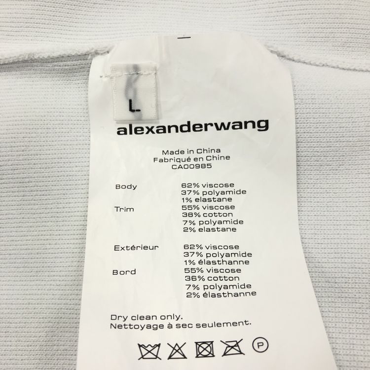 Alexander Wang Alexander Wang Contrast Trim Knit Mini Dress Size L Size L / US 10 / IT 46 - 3 Thumbnail
