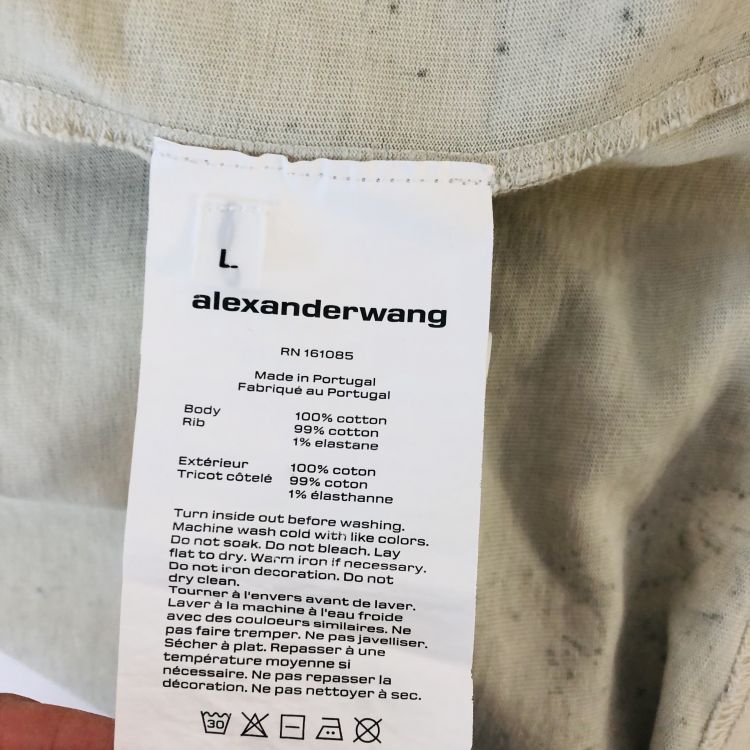 Alexander Wang Alexander Wang Embossed Logo Long Sleeve T-Shirt Size L Size US L / EU 52-54 / 3 - 4 Thumbnail