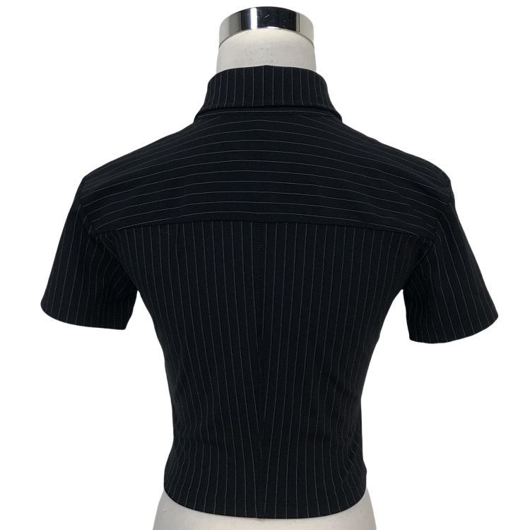 Alexander Wang Alexander Wang Pinstripe Polo Size XS Size XS / US 0-2 / IT 36-38 - 2 Thumbnail