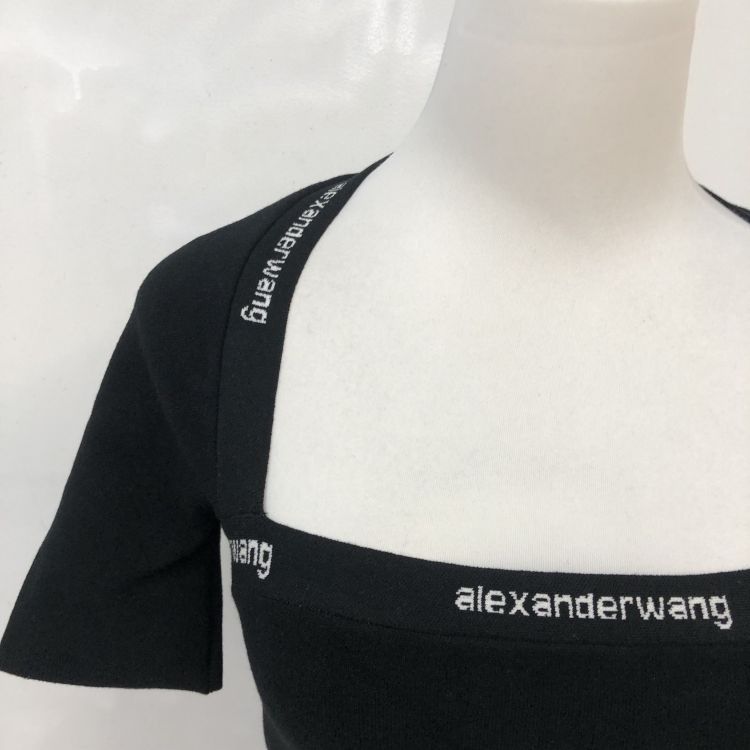 Alexander Wang Alexander Wang Logo Knit Midi Dress Size S Size S / US 4 / IT 40 - 5 Thumbnail